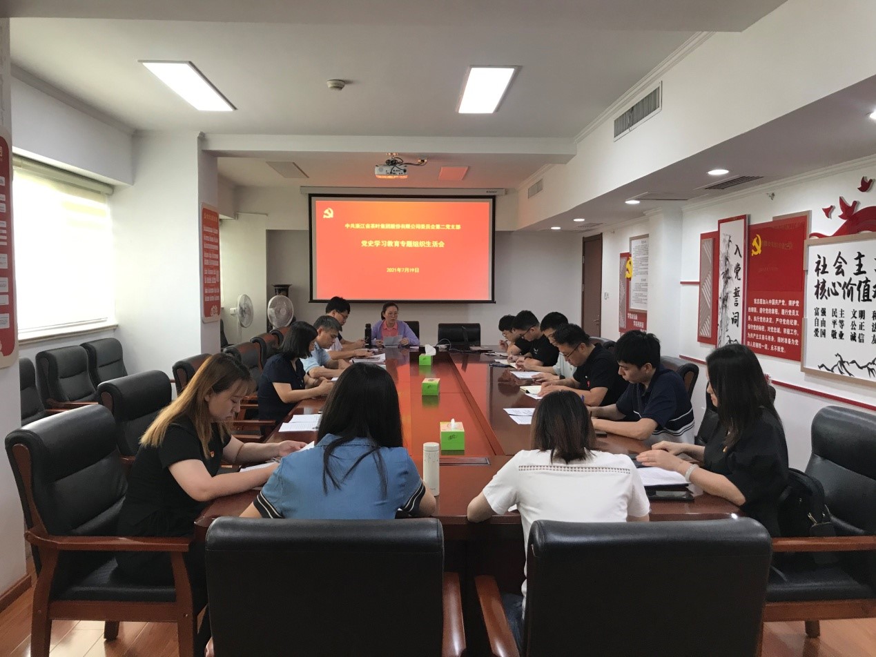 华体会(中国)第二党支部召开党史学习教育专题组织生活会